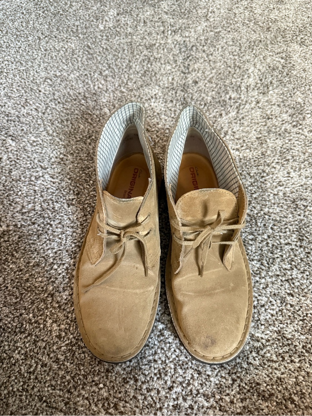 Clark Original Desert Boots- Women Tan Suede
